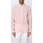 Camicie scontate casual rosa manica lunga con manica lunga per Uomo Lacoste 