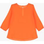 Bluse arancioni XL in poliestere con scollo a barca manica lunga per Donna IMPERIAL 