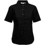Camicie Oxford nere 3 XL taglie comode mezza manica per Donna Fruit of the Loom 