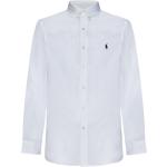 Camicie ricamate bianche S di cotone manica lunga per Uomo Ralph Lauren Polo Ralph Lauren 