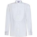 Camicie piquet classiche bianche di cotone manica lunga Ralph Lauren 