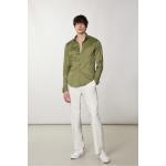 Camicie slim verdi XL di cotone per l'estate manica lunga per Uomo 