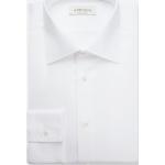 Camicie slim bianche 3 XL taglie comode in popeline manica lunga per Uomo 