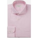 Camicie slim rosa 3 XL taglie comode di cotone manica lunga per Uomo 