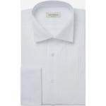 Camicie slim bianche 3 XL taglie comode di cotone manica lunga per Uomo 