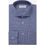 Camicie blu 3 XL taglie comode di cotone per l'estate manica lunga su misura per Uomo 