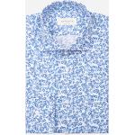 Camicie azzurre 3 XL taglie comode in popeline manica lunga su misura per Uomo 