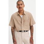 Camicie casual beige XL mezza manica con taschino per Uomo Levi's 