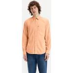 Camicie casual color pesca XL in viscosa con taschino per Uomo Levi's 