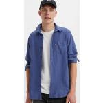 Camicie casual blu XS in viscosa con taschino per Uomo Levi's 