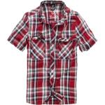 Camicie rosse 3 XL taglie comode mezza manica con manica corta per Uomo Brandit 