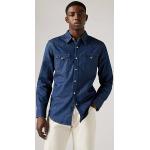 Camicie classiche blu M sostenibili manica lunga con manica lunga per Uomo Levi's 