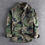 Camicie militari 3 XL taglie comode di cotone mimetiche lavaggio a mano per la primavera per Uomo 