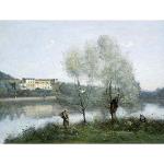 Camille Corot French Ville D'Avray Old Painting Ar