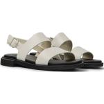 Sandali artigianali larghezza E scontati eleganti bianchi numero 40 con punta rotonda per Donna Camper 