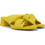 Sandali bassi larghezza E gialli numero 35 di cotone per Donna Camper 
