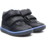 Sneakers larghezza E scontate blu numero 21 in pelle di camoscio chiusura velcro traspiranti per bambino Camper Pelotas 