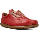 Sneakers stringate larghezza E casual rosse numero 44 di pelle con stringhe per Uomo Camper Pelotas 