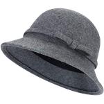 Cappelli invernali 58 eleganti grigi di lana traspiranti per Donna 