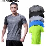 T-shirt nere 3 XL taglie comode traspiranti mezza manica da fitness per Uomo 