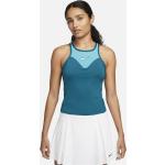 T-shirt scontate verdi XL in mesh traspiranti da tennis per Donna Nike Dri-Fit 
