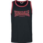 Magliette & T-shirt nere XXL di cotone con scollo tondo con scollo rotondo per Uomo Lonsdale 