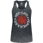 Magliette & T-shirt nere XXL di cotone con scollo tondo senza manica con scollo rotondo per Donna Red Hot Chili Peppers 