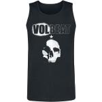 Magliette & T-shirt nere 4 XL di cotone con scollo tondo senza manica con scollo rotondo per Uomo Volbeat 