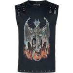 Canotta Gothic di Gothicana by EMP - Gothicana X Anne Stokes - Black tank-top with large dragon front print - S a 3XL - Uomo - nero