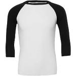 Magliette & T-shirt nere M taglie comode manica lunga con scollo rotondo per Uomo Bella Canvas 