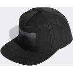Cappelli neri in poliestere con visiera piatta per Donna adidas Logo 