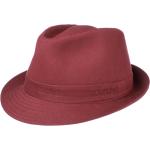 Cappelli rosso scuro di cotone tinta unita per bambina Stetson di Cappellishop.it 