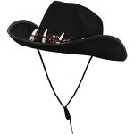 Cappelli neri 3 XL taglie comode di Carnevale per Uomo 