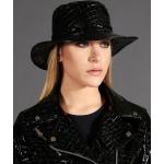 Cappelli invernali 57 classici neri di pelle per Donna D'arienzo 