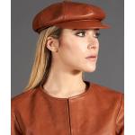 Cappelli invernali 59 classici marroni di pelle per Donna D'arienzo 