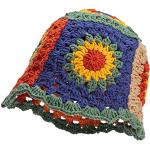 Cappelli multicolore di cotone traspiranti a pescatore per Donna 