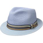 Cappelli trilby 58 eleganti azzurri di paglia a righe per Uomo Stetson 