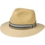 Cappelli 54 eleganti beige di paglia a falda larga per Donna Stetson 
