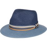 Cappelli 58 eleganti blu di paglia a falda larga per Donna Stetson 