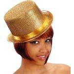 Cappello dorato cilindro in feltro con lam� oro Chorus Line