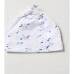 Cappelli scontati bianchi di cotone all over lavabili in lavatrice per bambini Emporio Armani 