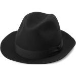 Cappelli fedora neri di lana per Uomo Fawler 
