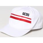 Cappelli scontati bianchi di cotone lavabili in lavatrice per bambini GCDS Wear 