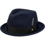 Cappelli 56 casual blu scuro di lana con visiera piatta per Donna Stetson 