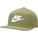 Cappelli classici verdi in poliestere con visiera piatta per Donna Nike Dri-Fit 
