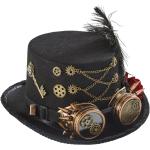 Cappelli steampunk neri per ballo a falda larga per Uomo 