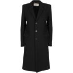 Cappotti lunghi neri M tinta unita manica lunga per Donna Saint Laurent Paris 