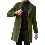 Cappotti corti eleganti verdi XXL taglie comode di pile traspiranti per Uomo 