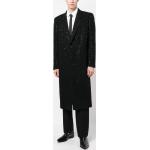Cappotti classici classici neri di tweed con paillettes manica lunga Saint Laurent Paris 