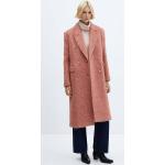 Cappotti lunghi rosa L in poliestere manica lunga per Donna Mango 